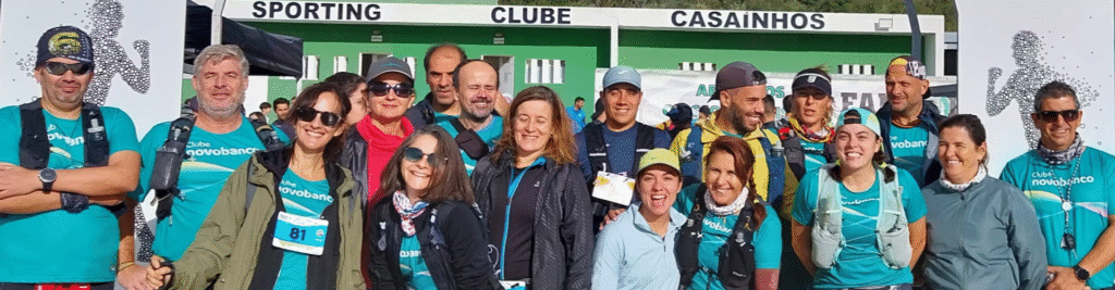 Equipa do Clube novobanco Presente no Trail dos Casaínhos