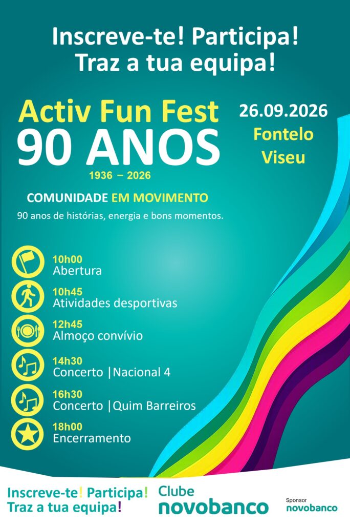 🎉 SAVE THE DATE – 90º Aniversario do Clube novobanco